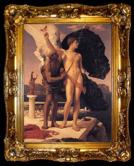 framed  Lord Frederic Leighton Daedalus and Icarus, ta009-2